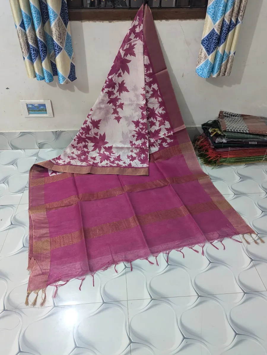 Beautifully Crafted Jaisree Silk Screen Print Saree Collection – Bhagalpuri Print